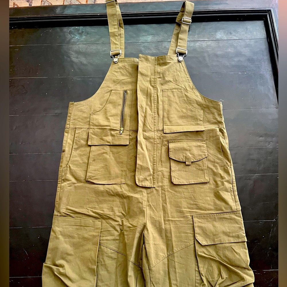 Designer green overalls. Baggie fit. XL